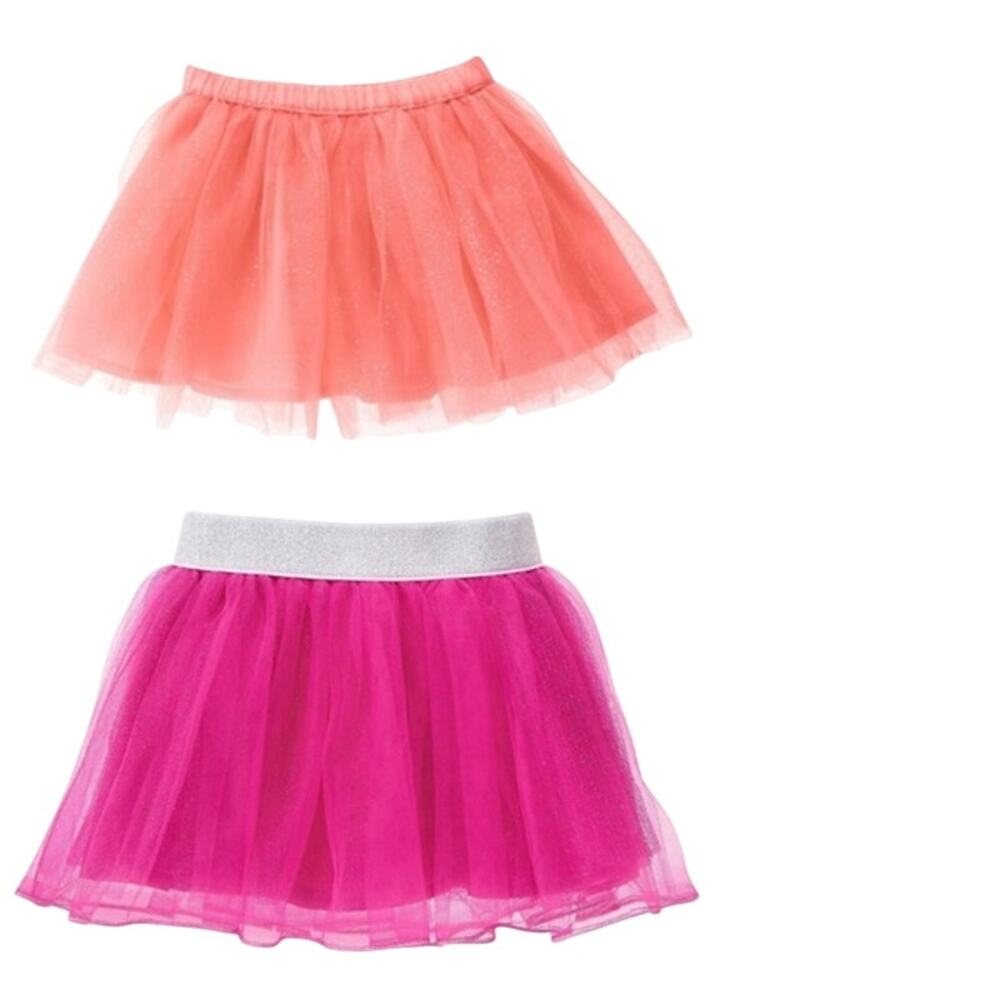 Gymboree Girls Mesh Tulle Tutu Skirt + Bloomer Set 2T Pink Coral Lot Ballerina